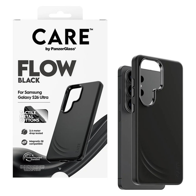 Pouzdro FLOW s QI pro Samsung Galaxy S26 Ultra, Černá, PanzerGlass
