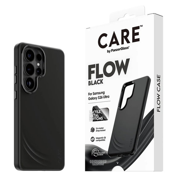 Pouzdro FLOW s QI pro Samsung Galaxy S26 Ultra, Černá, PanzerGlass