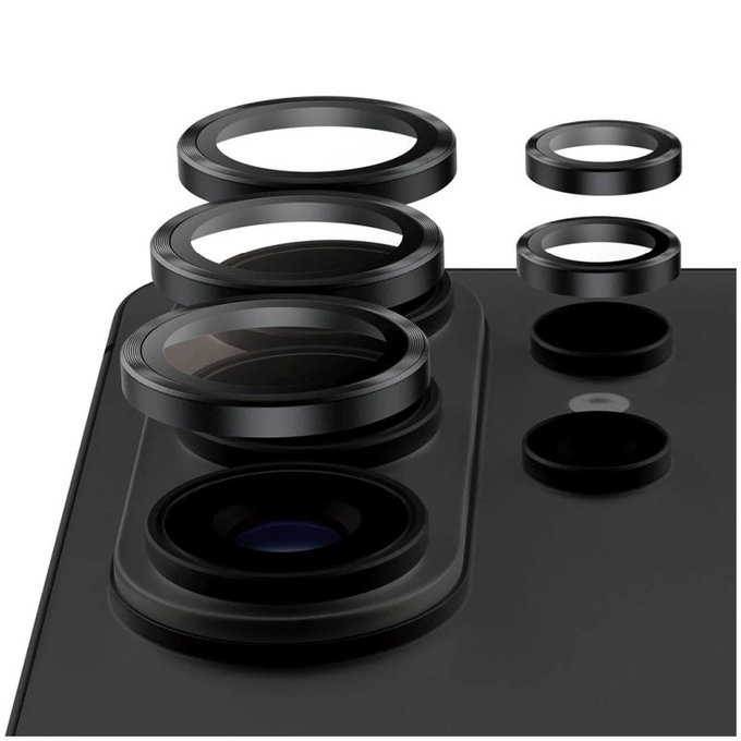 Ochranný kryt objektivu Hoops Ceramic II pro Samsung S26 Ultra, Černá, PanzerGlass