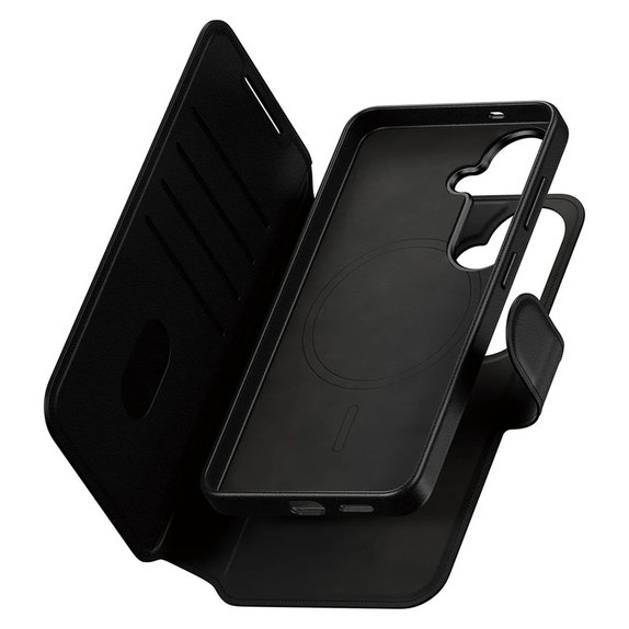 Pouzdro Tango Wallet Two-In-One s QI pro Samsung Galaxy S26, Černá, PanzerGlass