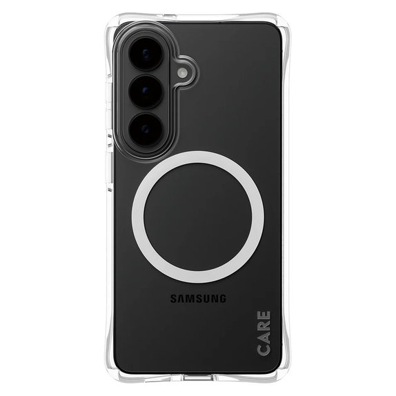 Pouzdro Samba s bílým QI pro Samsung Galaxy S26, Transparentní, PanzerGlass