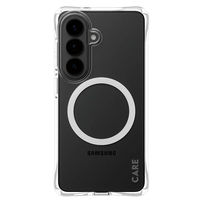 Pouzdro Samba s bílým QI pro Samsung Galaxy S26, Transparentní, PanzerGlass