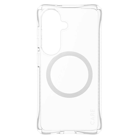 Pouzdro Samba s bílým QI pro Samsung Galaxy S26, Transparentní, PanzerGlass