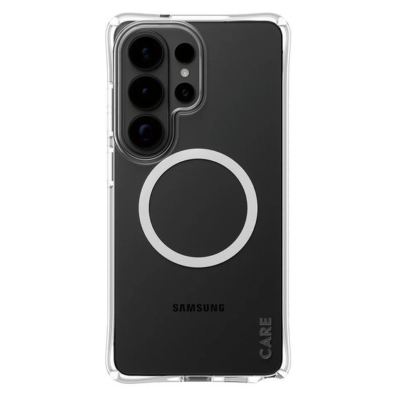 Pouzdro Samba s bílým QI pro Samsung Galaxy S26 Ultra, Transparentní, PanzerGlass
