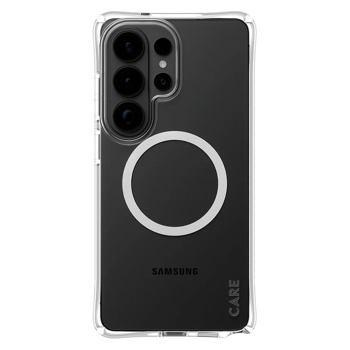 Pouzdro Samba s bílým QI pro Samsung Galaxy S26 Ultra, Transparentní, PanzerGlass