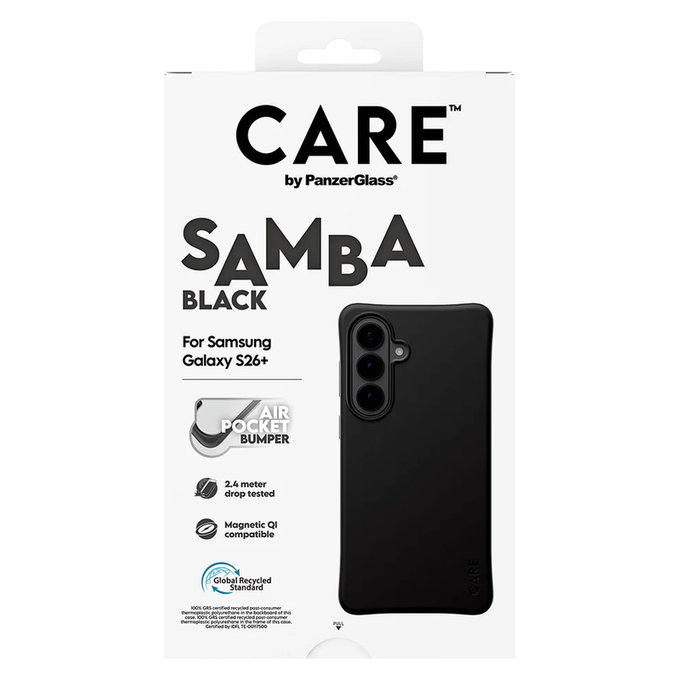 Pouzdro Samba s QI pro Samsung Galaxy S26+, Černá, PanzerGlass