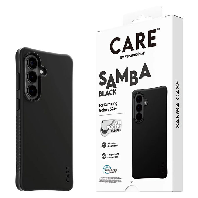 Pouzdro Samba s QI pro Samsung Galaxy S26+, Černá, PanzerGlass