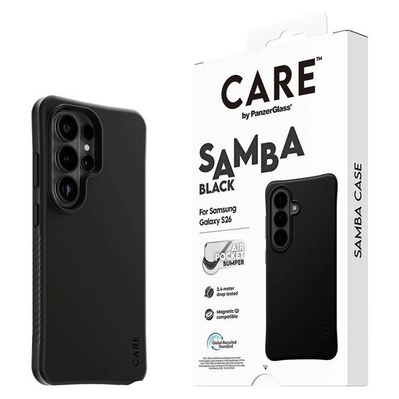 Pouzdro Samba s QI pro Samsung Galaxy S26 Ultra, Černá, PanzerGlass