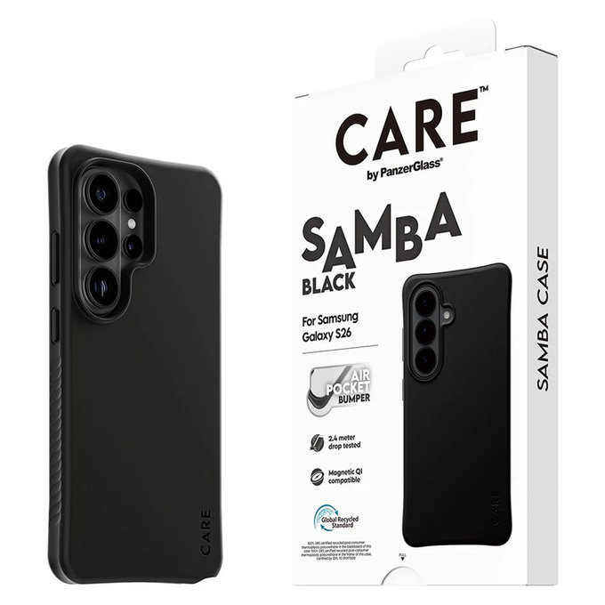 Pouzdro Samba s QI pro Samsung Galaxy S26 Ultra, Černá, PanzerGlass