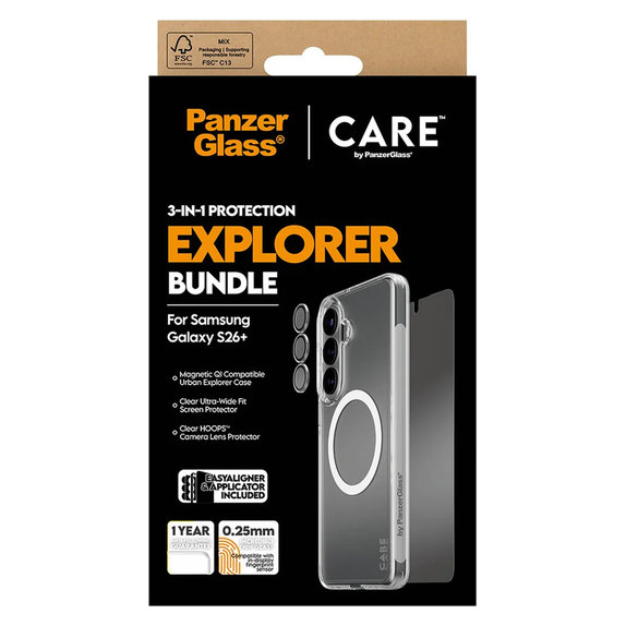 Bundle Explorer 3v1 pro Samsung Galaxy S26+, PanzerGlass