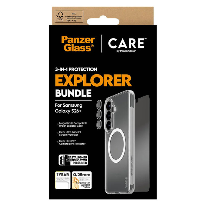 Bundle Explorer 3v1 pro Samsung Galaxy S26+, PanzerGlass