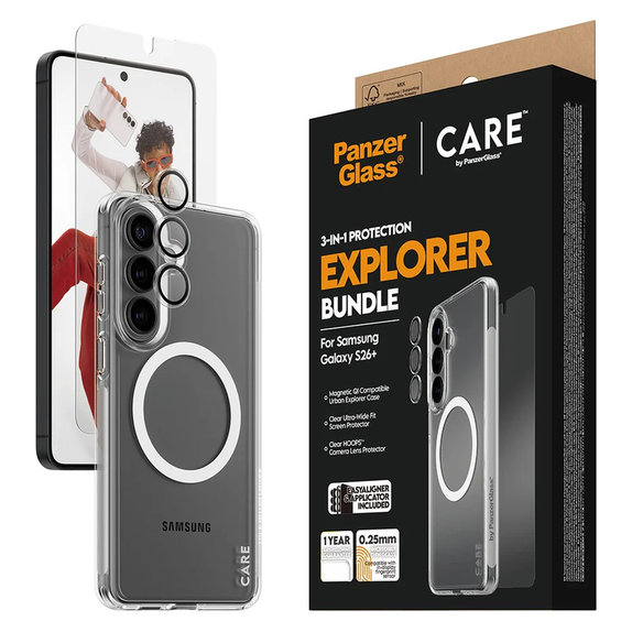 Bundle Explorer 3v1 pro Samsung Galaxy S26+, PanzerGlass