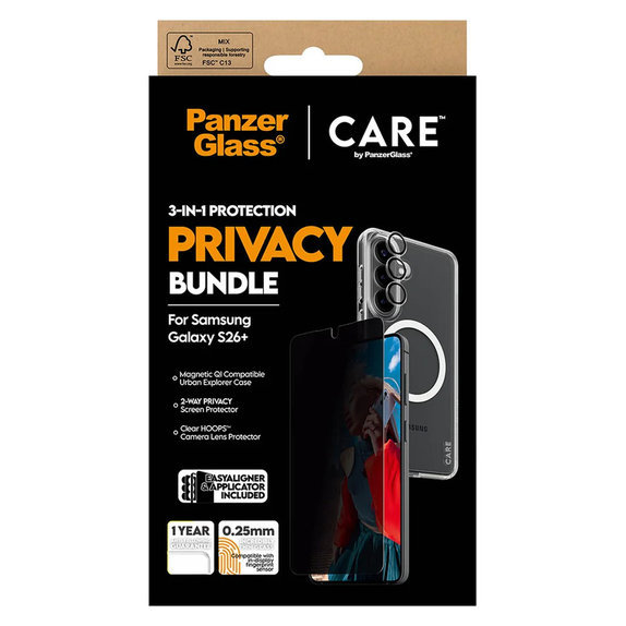 Bundle Privacy 3v1 pro Samsung Galaxy S26+, PanzerGlass