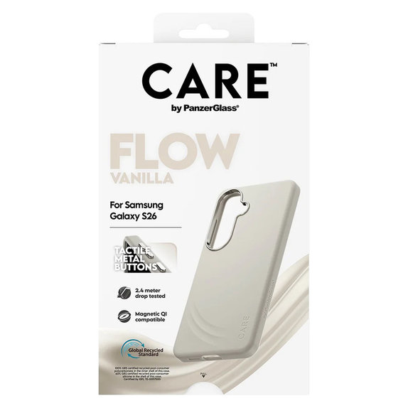 Pouzdro FLOW s QI pro Samsung Galaxy S26, Vanilla, PanzerGlass