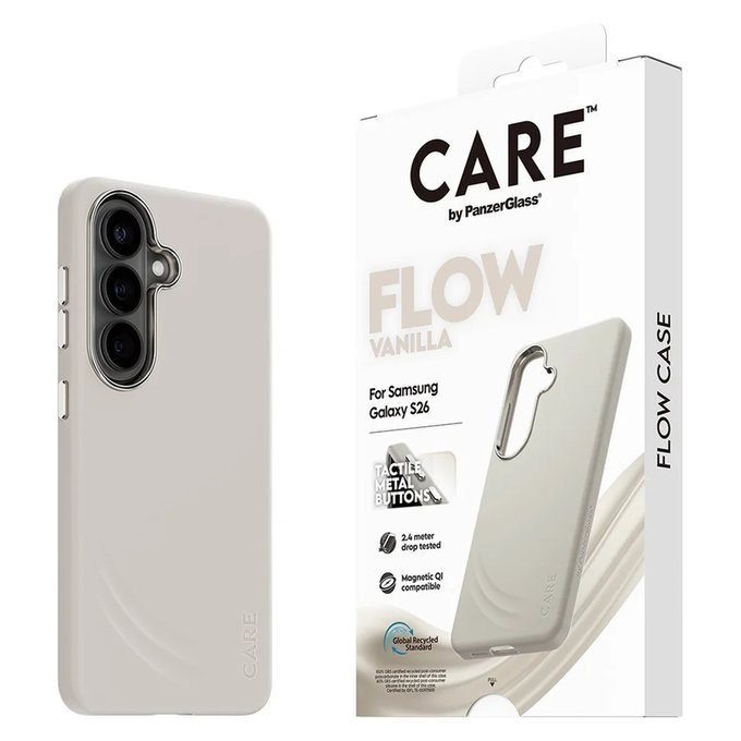 Pouzdro FLOW s QI pro Samsung Galaxy S26, Vanilla, PanzerGlass