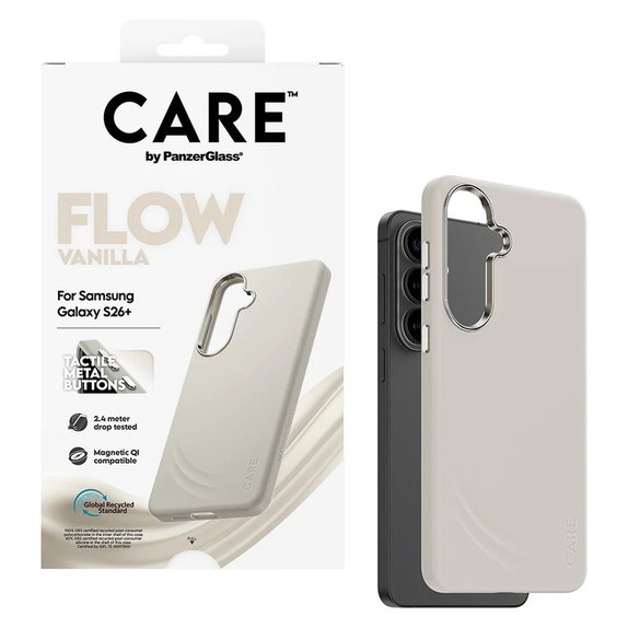Pouzdro FLOW s QI pro Samsung Galaxy S26+, Vanilla, PanzerGlass