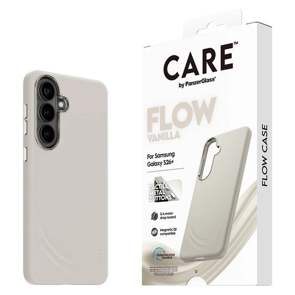 Pouzdro FLOW s QI pro Samsung Galaxy S26+, Vanilla, PanzerGlass