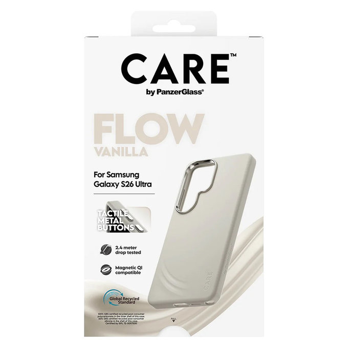 Pouzdro FLOW s QI pro Samsung Galaxy S26 Ultra, Vanilla, PanzerGlass