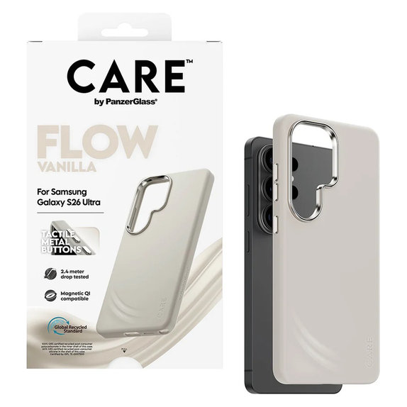 Pouzdro FLOW s QI pro Samsung Galaxy S26 Ultra, Vanilla, PanzerGlass