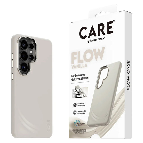 Pouzdro FLOW s QI pro Samsung Galaxy S26 Ultra, Vanilla, PanzerGlass