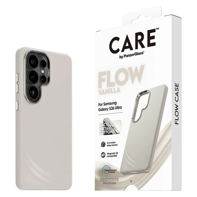 Pouzdro FLOW s QI pro Samsung Galaxy S26 Ultra, Vanilla, PanzerGlass