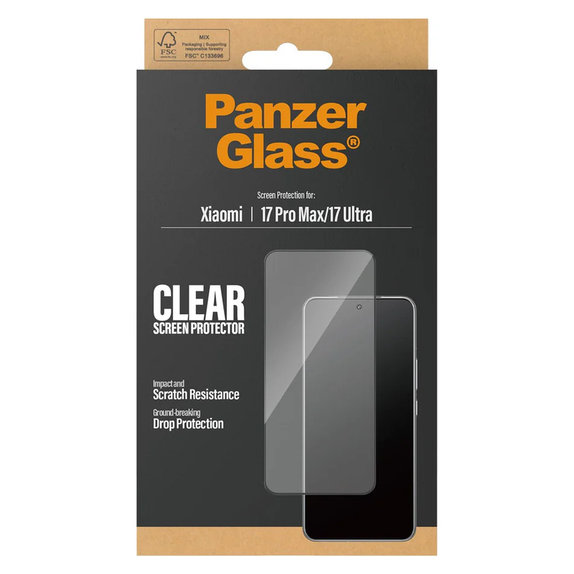 Tvrzené sklo UWF pro Xiaomi 17 Ultra, Černá, PanzerGlass