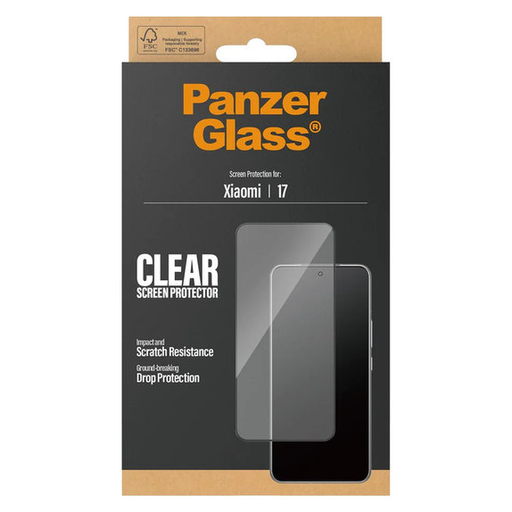 Tvrzené sklo UWF pro Xiaomi 17, Černá, PanzerGlass