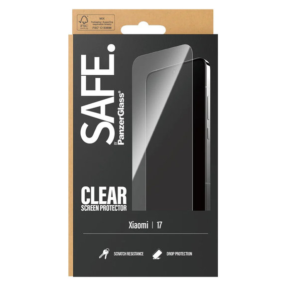 Tvrzené sklo UWF pro Xiaomi 17, Černá, SAFE by PanzerGlass