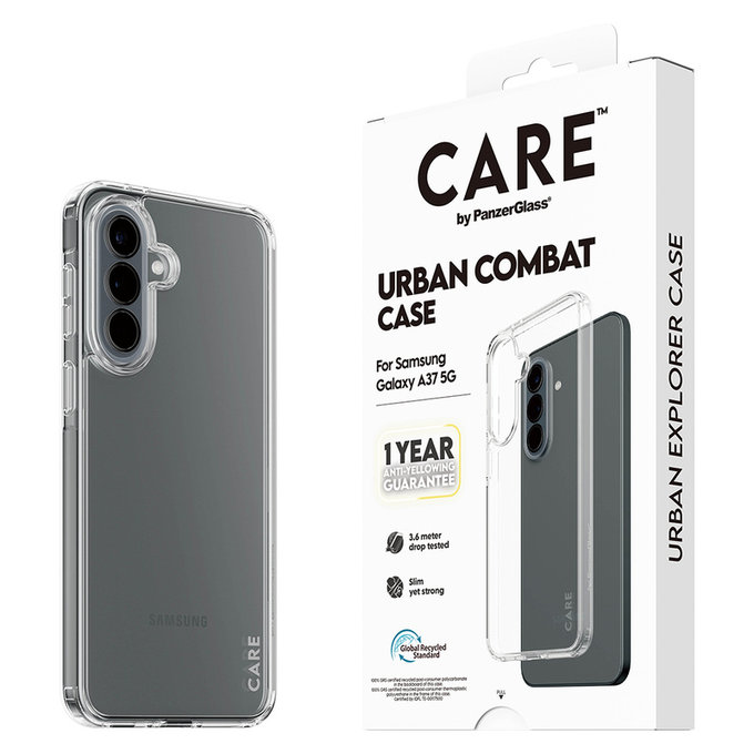 Pouzdro Urban Combat pro Samsung Galaxy A37, Transparentní, PanzerGlass