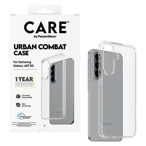 Pouzdro Urban Combat pro Samsung Galaxy A57, Transparentní, PanzerGlass
