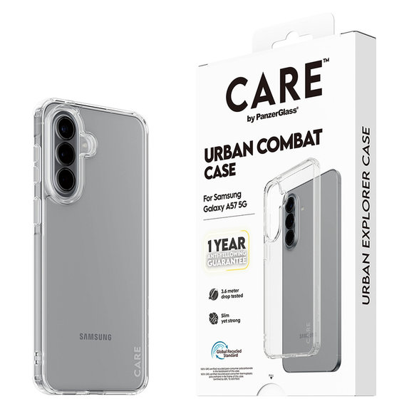 Pouzdro Urban Combat pro Samsung Galaxy A57, Transparentní, PanzerGlass