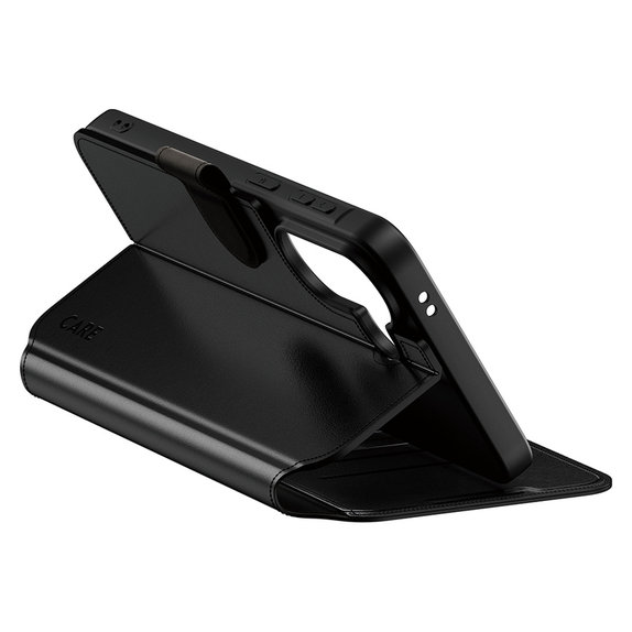 Pouzdro Wallet Kickstand pro Samsung Galaxy A57, Černá, PanzerGlass