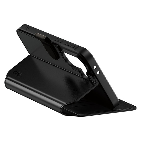 Pouzdro Wallet Kickstand pro Samsung Galaxy A37, Černá, PanzerGlass