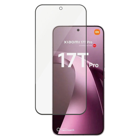 Tvrzené sklo UWF pro Xiaomi 17T Pro, Černá, PanzerGlass