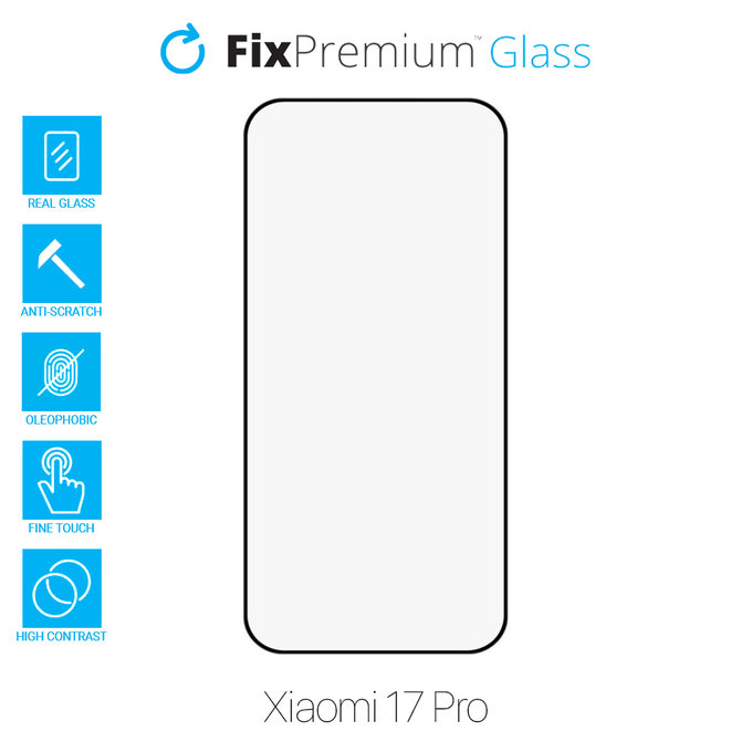 FixPremium FullCover Glass - Tvrzené sklo pro Xiaomi 17 Pro