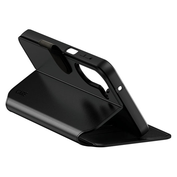 Pouzdro Wallet Kickstand pro Samsung Galaxy A27, Černá, PanzerGlass