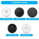 Sada náhradních dílů pro Xiaomi Roborock S5 Max, S6, S6 MaxV, S6 Pure, Xiaowa E3 (2x Hlavní kartáč, 4x Filtr, 4x Boční kartáč – černý, 4x Mopovací útěrka)