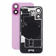 Sklo zadního housingu pro iPhone 16, Pink, Pulled A