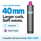 Dlouhý kulmovací nástavec pro Dyson Airwrap HS01, HS05, 40 mm, Nickel / Fuchsia