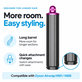 Dlouhý kulmovací nástavec pro Dyson Airwrap HS01, HS05, 40 mm, Nickel / Fuchsia