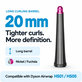 Dlouhý kulmovací nástavec pro Dyson Airwrap HS01, HS05, 20 mm, Nickel / Fuchsia