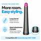 Dlouhý kulmovací nástavec pro Dyson Airwrap HS01, HS05, 20 mm, Nickel / Fuchsia