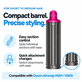 Krátký kulmovací nástavec pro Dyson Airwrap HS01, HS05, 40 mm, Nickel / Fuchsia