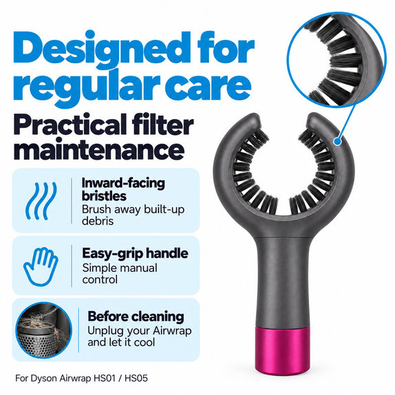 Čisticí kartáček filtru pro Dyson Airwrap HS01, HS05