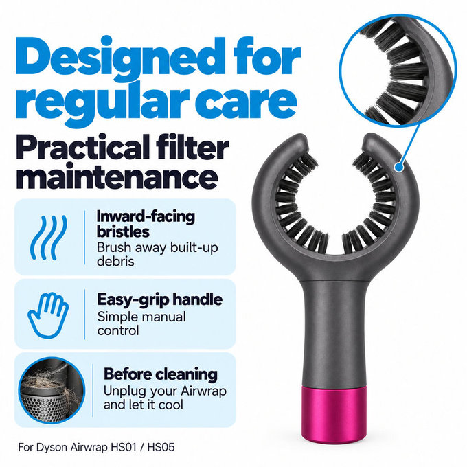 Čisticí kartáček filtru pro Dyson Airwrap HS01, HS05