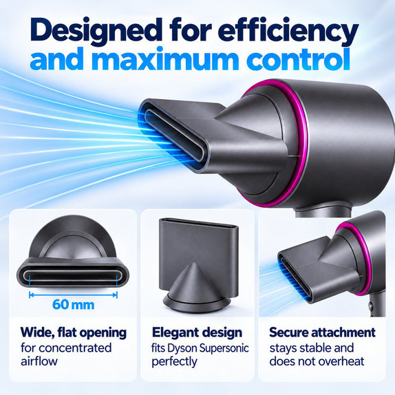 Stylingový koncentrátor pro Dyson Supersonic HD01, HD03, HD07, HD15, HD16