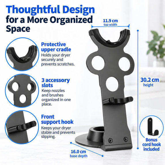 Univerzální organizační stojan na stylingové příslušenství Dyson