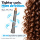Dlouhý kulmovací nástavec pro Dyson Airwrap HS01, HS05, 20 mm, Nickel / Copper