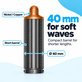 Krátký kulmovací nástavec pro Dyson Airwrap HS01, HS05, 40 mm, Nickel / Copper