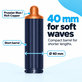 Krátký kulmovací nástavec pro Dyson Airwrap HS01, HS05, 40 mm, Prussian Blue / Rich Copper